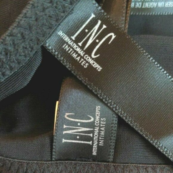 BOGO INC International Concepts Womens Thong Panties Size 1X NEW Lot of 2 Black - Picture 5 of 8